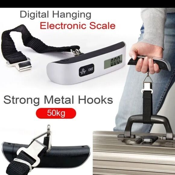 Portable Digital Luggage Scale for Travel Weighs Up to 110 Lbs. - Picture 5 of 13